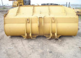 The Back of a Bulldozer Claw With Yellow Paint