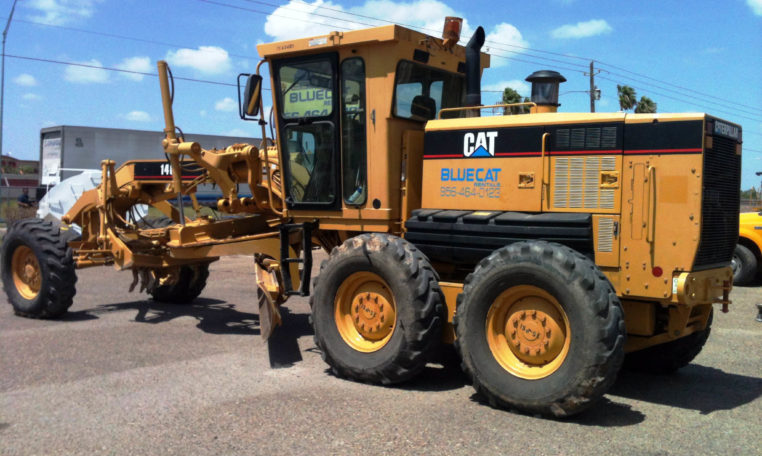 A Yellow Color Blue Cat Truck for Construction