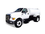 A White Color Water Truck Icon on White Background