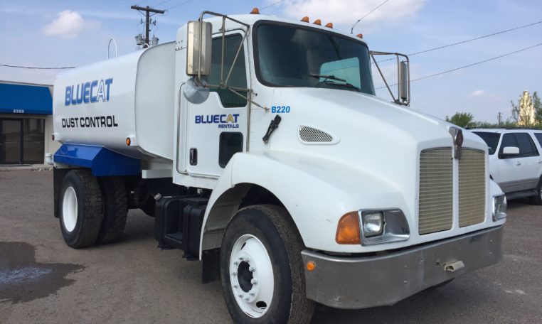 A Heavy Duty Blue Cat Dust. Control Water Truck
