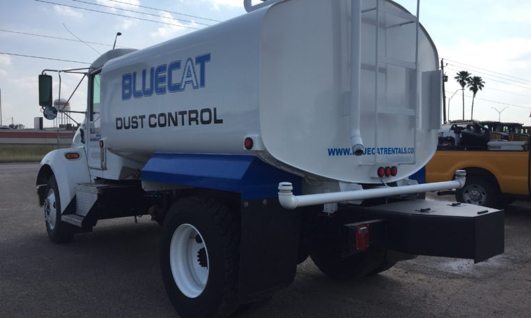 Heavy Duty Blue Cat Dust. Control Water Truck Back Rotated